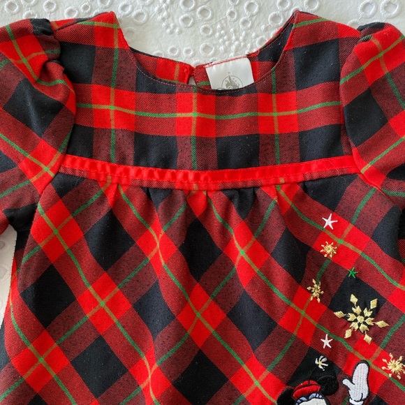 Red Plaid dress with Mini Mouse Appliqué - Picture 10 of 11